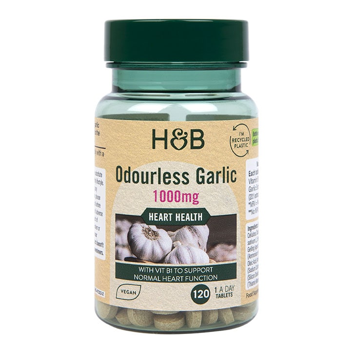 Holland & Barrett Enteric Coated Odourless Garlic 1000mg 120 Tablets
