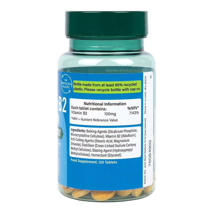 Holland & Barrett Vitamin B2 + Riboflavin 100mg 120 Tablets