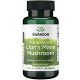 Swanson Premium - Full Spectrum Lion's Mane Mushroom 500MG 60s