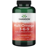 Swanson EFAs - MultiOmega 3-6-9 Flax, Borage & Fish Oils - OmegaTru Blend 120 Soft Gels