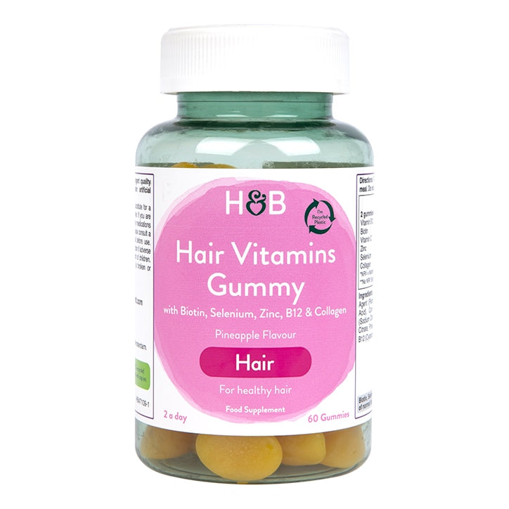Holland & Barrett Hair Vitamin Pineapple Flavour 60 Gummies