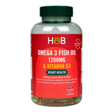 Holland & Barrett Omega 3 Fish Oil + D3 1200mg 120 Capsules